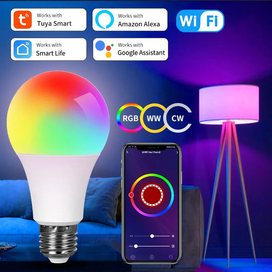 Tuya Smart WiFi LED Light Bulbs  Google Assisatnt Voice Control