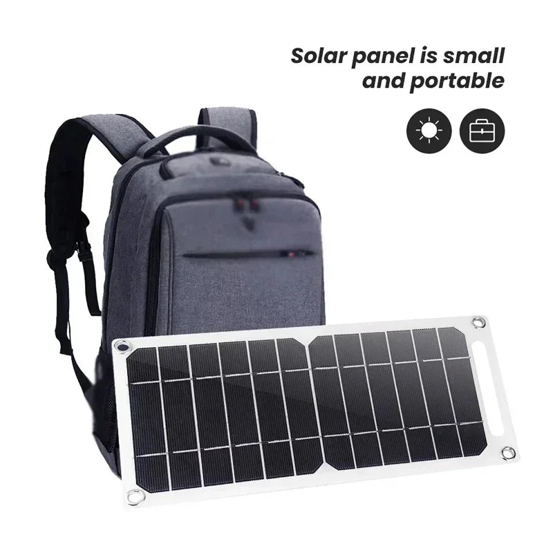 Sunpower Portable 5V 35WSolar Panel with USB Safe Stabilize Charger for Phone Power Bank Outdoor Camping Home RV Gift Use